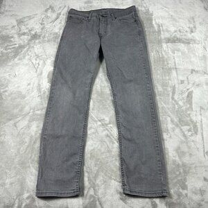 Levi's 511 Jeans Men's 30 x 30 Gray Modern Slim Fit Straight Comfort Stretch
